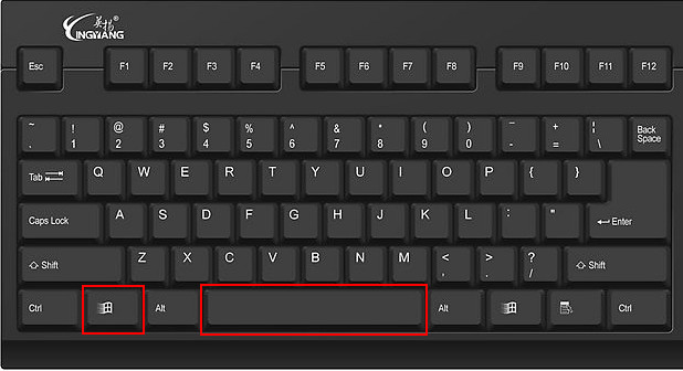 Win+空格键