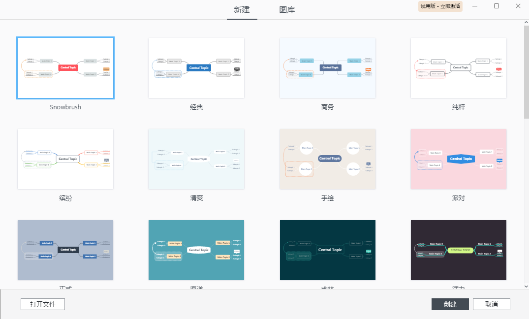 XMind ZEN 创建思维导图样式