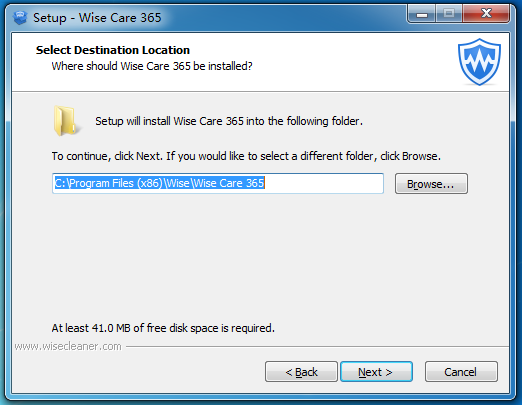 Wise Care 365 安装目录