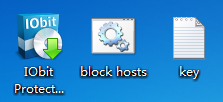 IObit Protected Folder、block hosts、Key