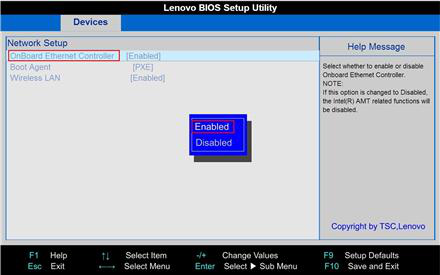 开启Onboard Ethermet Controller 按Enter选项