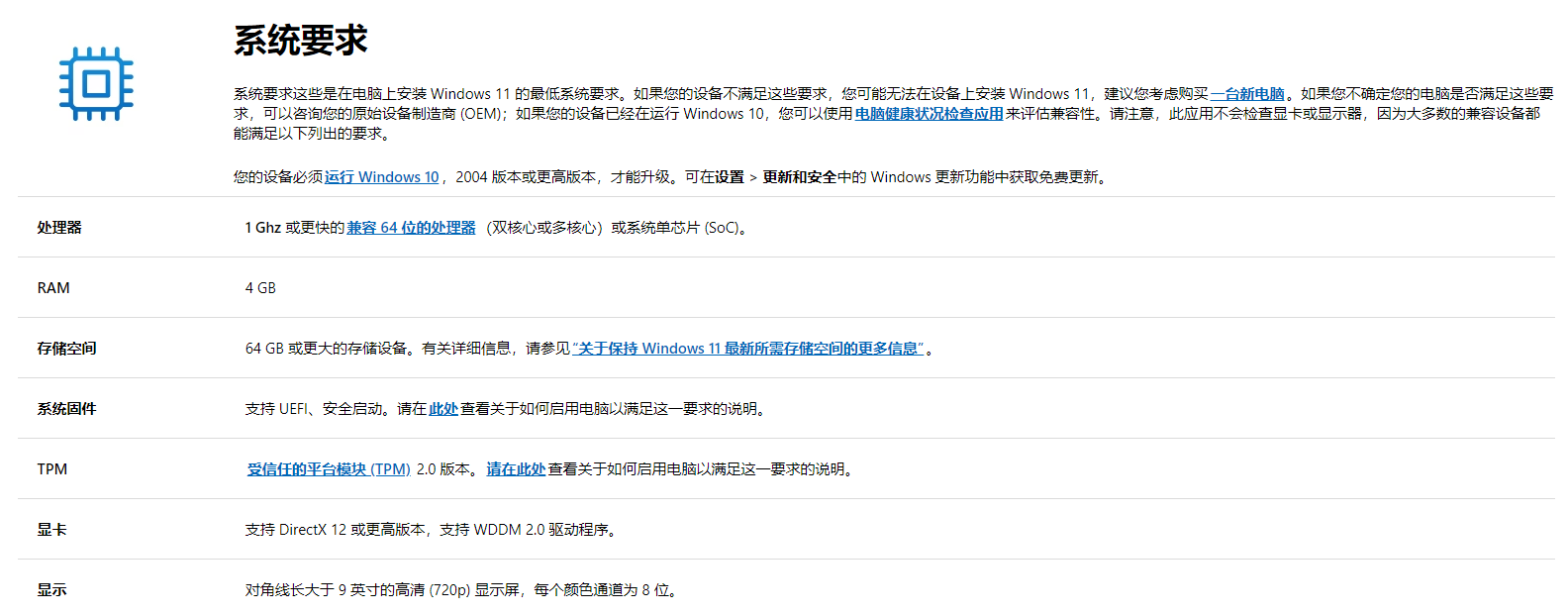 升级要求